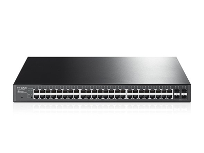 T1600G-52PS(TL-SG2452P).TPLink JetStream 48-Port Gigabit Smart PoE+ Switch with 4 SFP Slots