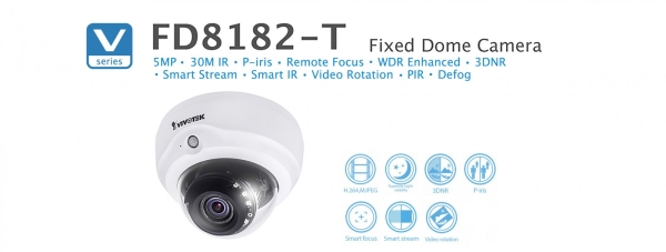 FD8182-T. Vivotek Fixed Dome Camera VIVOTEK CCTV System Johor Bahru JB Malaysia Supplier, Supply, Install | ASIP ENGINEERING