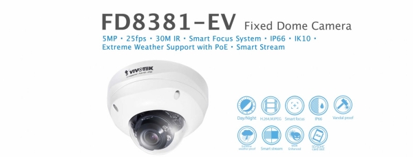 FD8381-EV. Vivotek Fixed Dome Camera VIVOTEK CCTV System Johor Bahru JB Malaysia Supplier, Supply, Install | ASIP ENGINEERING