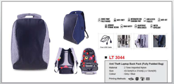 Laptop Back Bag LT3044 Laptop Bag Bag Premium Gift Johor Bahru (JB), Malaysia, Kuala Lumpur (KL), Selangor, Singapore Supplier, Suppliers, Supply, Supplies | M Sport Apparel