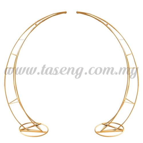 Balloon Arch-Gold (Oval Shape) - (B-AC-OL-GO)