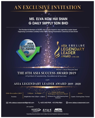 ASIA SUCCESS AWARD 2019