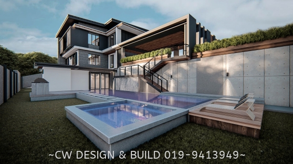 Bungalow @ Ukay Heights, Ampang, Malaysia Bungalow Interior & Exterior Design & Build Residential Design & Build Selangor, Malaysia, Seri Kembangan, Kuala Lumpur (KL) Services, Design, Renovation, Company | CW Design & Build Sdn Bhd