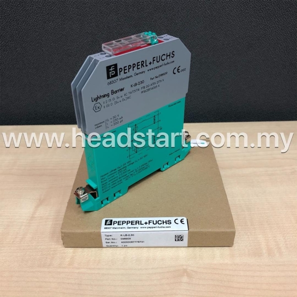 PEPPERL+FUCHS SURGE PROTECTION BARRIER K-LB-2.30 MALAYSIA Barrier PEPPERL+FUCHS Selangor, Kuala Lumpur (KL), Shah Alam, Malaysia Supplier, Suppliers, Supply, Supplies | Headstart Technologies Sdn Bhd