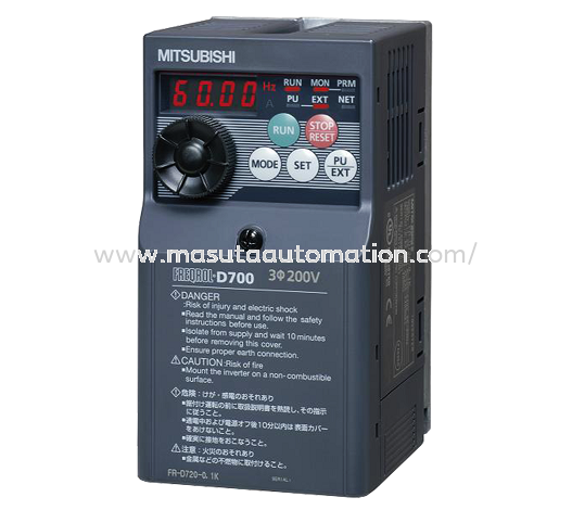 FR-D740-0.75K-CHT 3-Phase 380-480V Inverter Selangor, Malaysia, Kuala Lumpur (KL), Puchong Supplier, Suppliers, Supply, Supplies | Masuta Automation Sdn Bhd