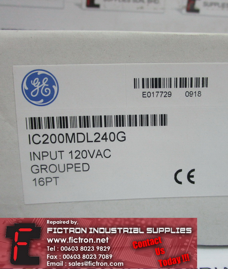 IC200MDL240G GE FANUC PLC Input Module Supply Malaysia Singapore Indonesia USA Thailand