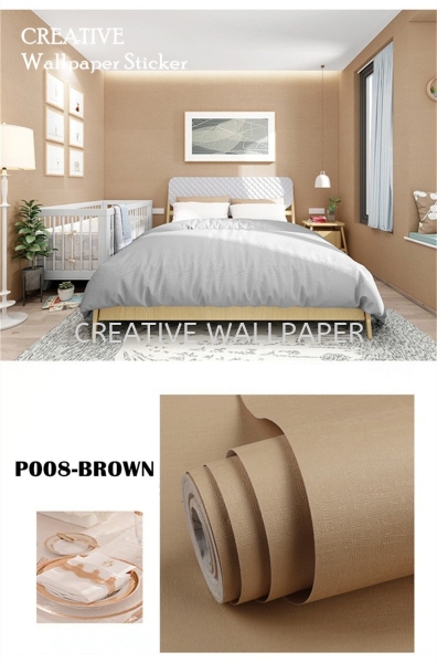 P.008-Brown__ Wallpaper Sticker 2019 Kedah, Alor Setar, Malaysia Supplier, Supply, Supplies, Installation | Creative Wallpaper