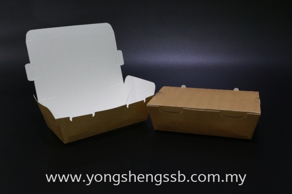 BENTO BOX (S) (20oz) (50PCS/12PKT/CTN) Bento Box Paper Products Johor Bahru (JB), Malaysia, Muar, Skudai Supplier, Wholesaler, Supply | Yong Sheng Supply Sdn Bhd