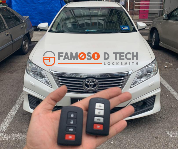 Toyota Camry Adding Smart Key Smart Key Car Key Service Johor Bahru (JB), Malaysia, Masai, Pasir Gudang Supplier, Supply, Service | Famoso Locksmith Sdn Bhd