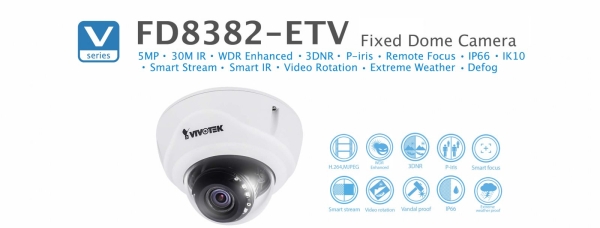 FD8382-ETV. Vivotek Fixed Dome Camera VIVOTEK CCTV System Johor Bahru JB Malaysia Supplier, Supply, Install | ASIP ENGINEERING