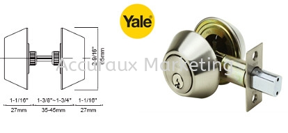 Yale 8121 Double Deadbolt Deadbolt 01. ARCHITECTURAL HARDWARE Selangor, Malaysia, Kuala Lumpur (KL), Sungai Buloh Supplier, Distributor, Supply, Supplies | Accuraux Marketing Sdn Bhd