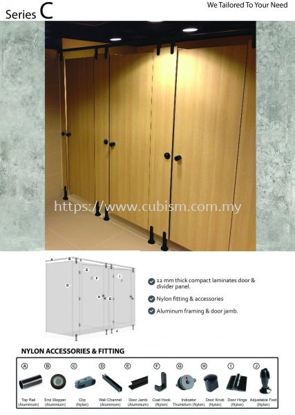 Series C Series C Toilet Cubicles Johor Bahru (JB), Malaysia, Tebrau Supplier, Suppliers, Supply, Supplies | CUBISM