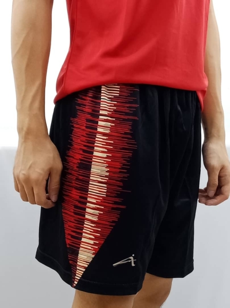 ATTOP SHORTS ASS33 BLACK/RED Sublimation Legwear Kuala Lumpur (KL), Malaysia, Selangor, Pandan Indah Manufacturer, Supplier, Supply, Supplies | Azzurri Enterprise Sdn Bhd