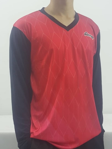 ATTOP LONG SLEEVE JERSEY AJC 1953 RED Microfibre Sublimation Jersey Kuala Lumpur (KL), Malaysia, Selangor, Pandan Indah Manufacturer, Supplier, Supply, Supplies | Azzurri Enterprise Sdn Bhd