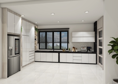 Modern Kitchen Cabinet  3D Design Drawing