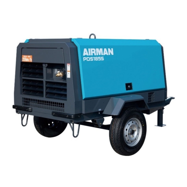 Used/Reconditioned Airman PDS185S Diesel Portable Air Compressor 185cfm 100psi  Air Compressor Rental Johor Bahru (JB), Malaysia, Selangor, Kuala Lumpur (KL), Masai, Shah Alam Rental, Supplier | Megah Machinery