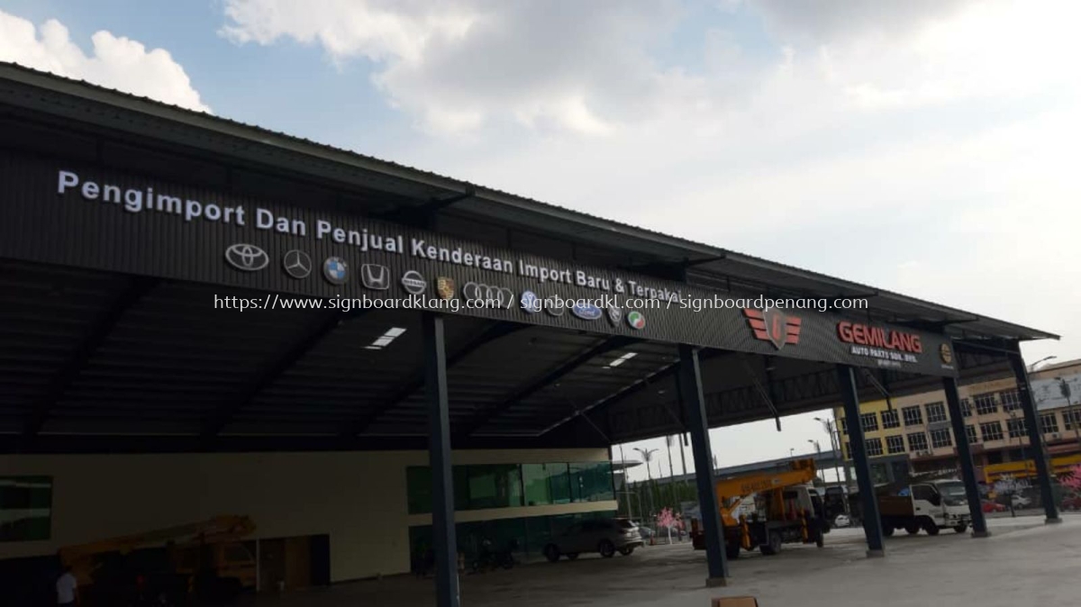 Gemilang Auto Parts Sdn Bhd 3d Aluminum Ceiling Trim Cading 3d Channel Box Up Led Lettering