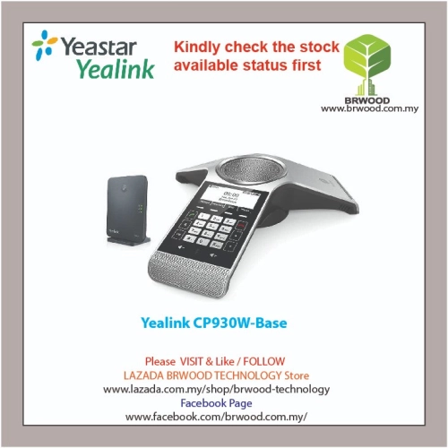 Yealink CP930W-Base: WIRELESS DECT CONFERENCE PHONE With Base