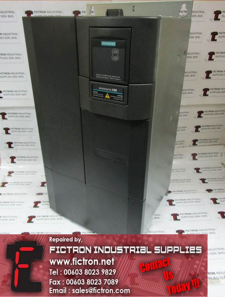 6SE6440-2AD32-2DA1 6SE64402AD322DA1 SIEMENS MICROMASTER 440 Inverter Supply Repair Malaysia Singapore Indonesia USA Thailand