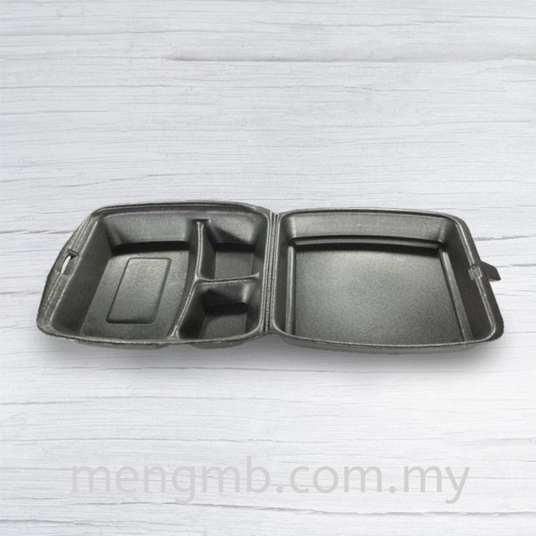 Foam 3 Compartments Box Foam Boxes Clamshell Boxes Food Containers Johor Bahru (JB), Ulu Tiram, Malaysia Supplier, Distributor, Wholesaler, In Bulk | Meng MB Trading Sdn Bhd