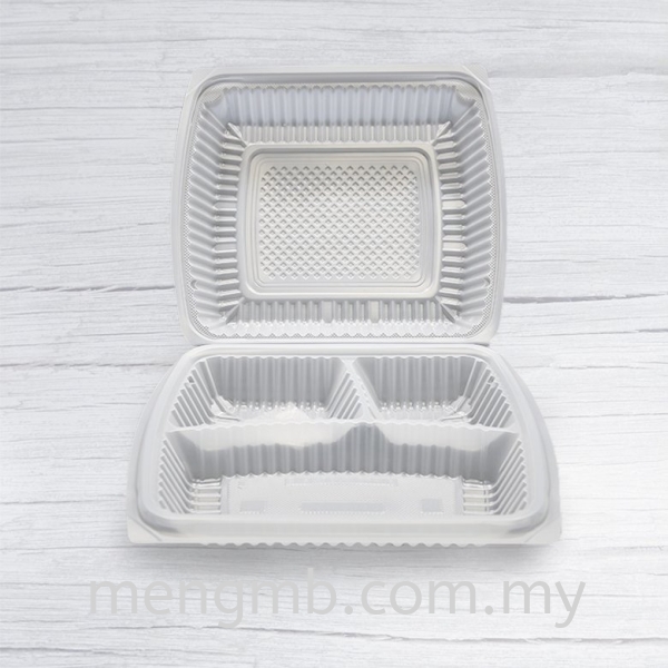 Ϸ Plastic Lunch Box (3 Compartment) Plastic Boxes Clamshell Boxes Food Containers Johor Bahru (JB), Ulu Tiram, Malaysia Supplier, Distributor, Wholesaler, In Bulk | Meng MB Trading Sdn Bhd