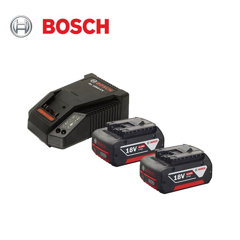Bosch 2 x GBA 18V 4.0Ah + AL 1860 CV Professional(Starter Set) Battery &