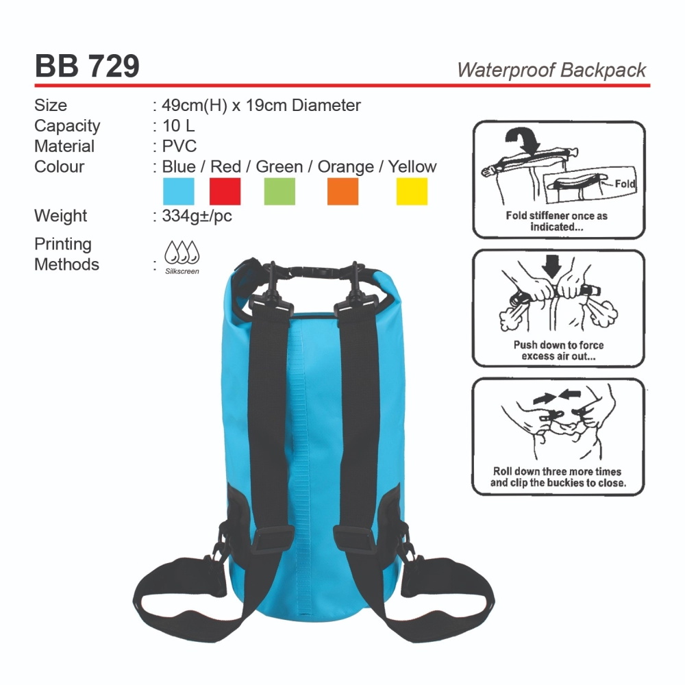 D*BB729 Waterproof Backpack (A)