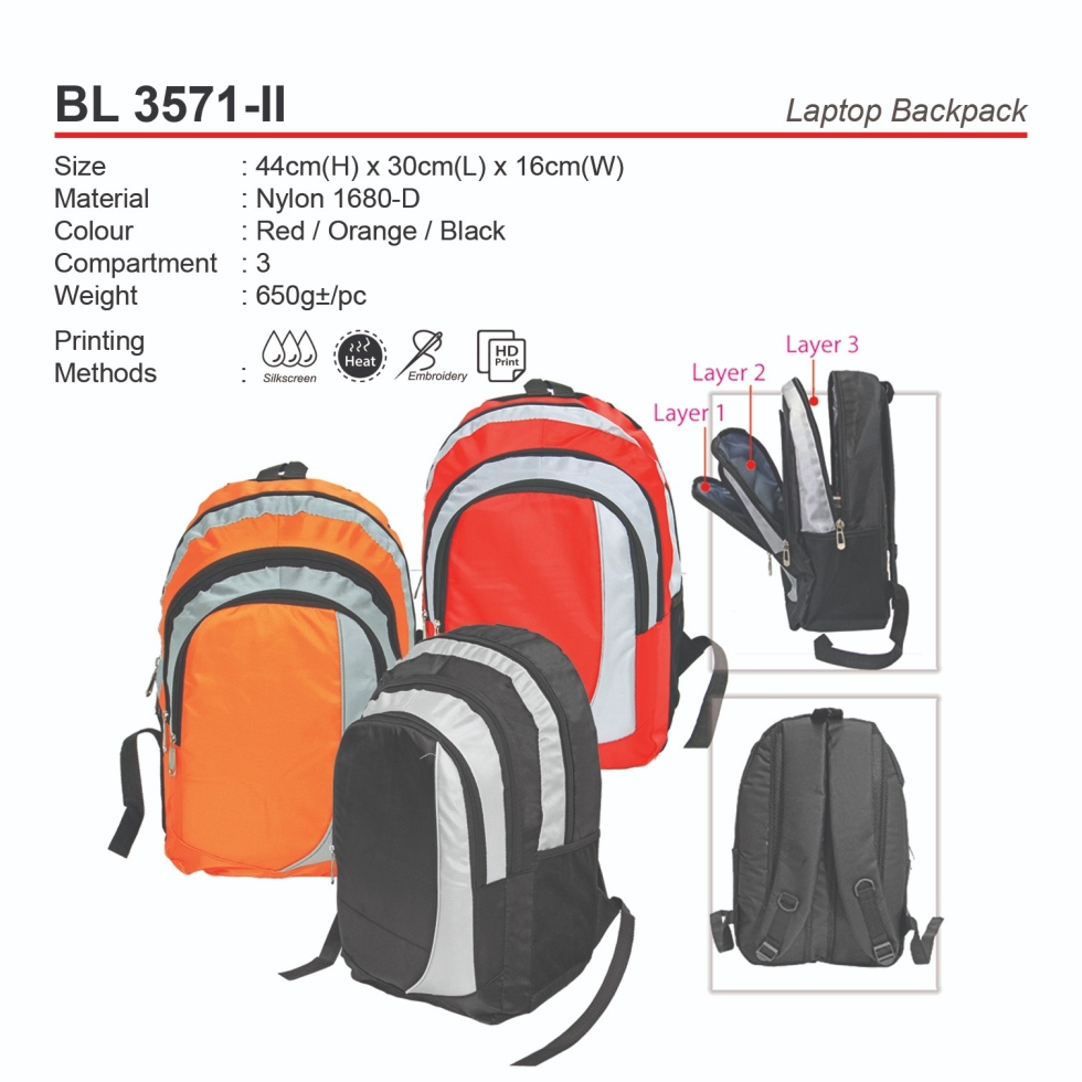 D*BL3571-II Laptop Backpack (A)