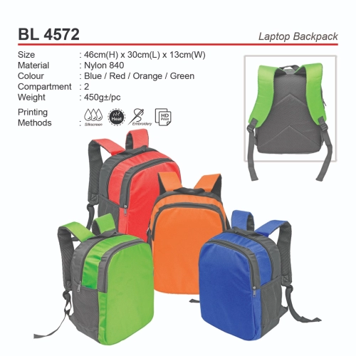 D*BL4572 Laptop Backpack (A)