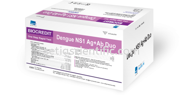 Dengue NS1 Ag + Ab Duo Dengue Infectious Disease Rapid Test Kuala Lumpur (KL), Malaysia, Selangor Supplier, Suppliers, Supply, Supplies | Setia Scientific Solution