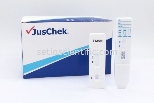 6-Monoacetylmorphine(6-MAM) Rapid Test- Oral Fluid JusChek Drug of Abuse Rapid Test Kuala Lumpur (KL), Malaysia, Selangor Supplier, Suppliers, Supply, Supplies | Setia Scientific Solution