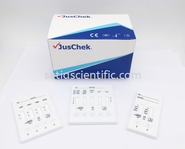 Multi-Drug Rapid Test Cassette - Urine JusChek Drug of Abuse Rapid Test Kuala Lumpur (KL), Malaysia, Selangor Supplier, Suppliers, Supply, Supplies | Setia Scientific Solution