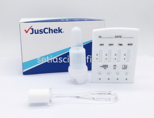 Multi-Drug Rapid Test Cassette A - Oral Fluid JusChek Drug of Abuse Rapid Test Kuala Lumpur (KL), Malaysia, Selangor Supplier, Suppliers, Supply, Supplies | Setia Scientific Solution