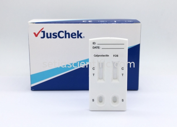 Calprotectin and FOB Combo Rapid Test Cassette JusChek Oncology Rapid Test Kuala Lumpur (KL), Malaysia, Selangor Supplier, Suppliers, Supply, Supplies | Setia Scientific Solution