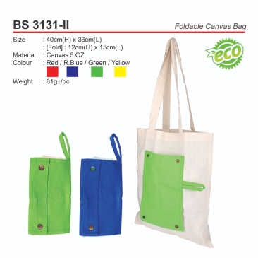 D*BS3131-II  Foldable Canvas Bag (A)