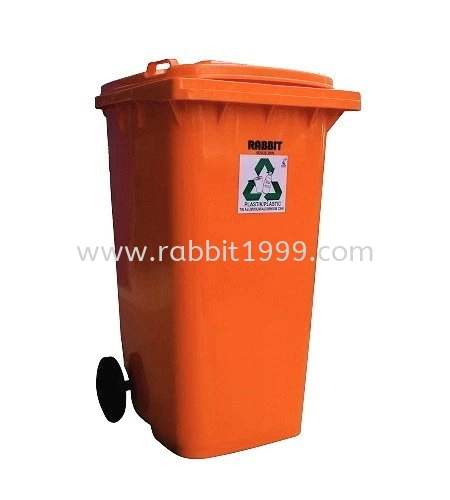 RABBIT RECYCLING BINS 240lt - orange