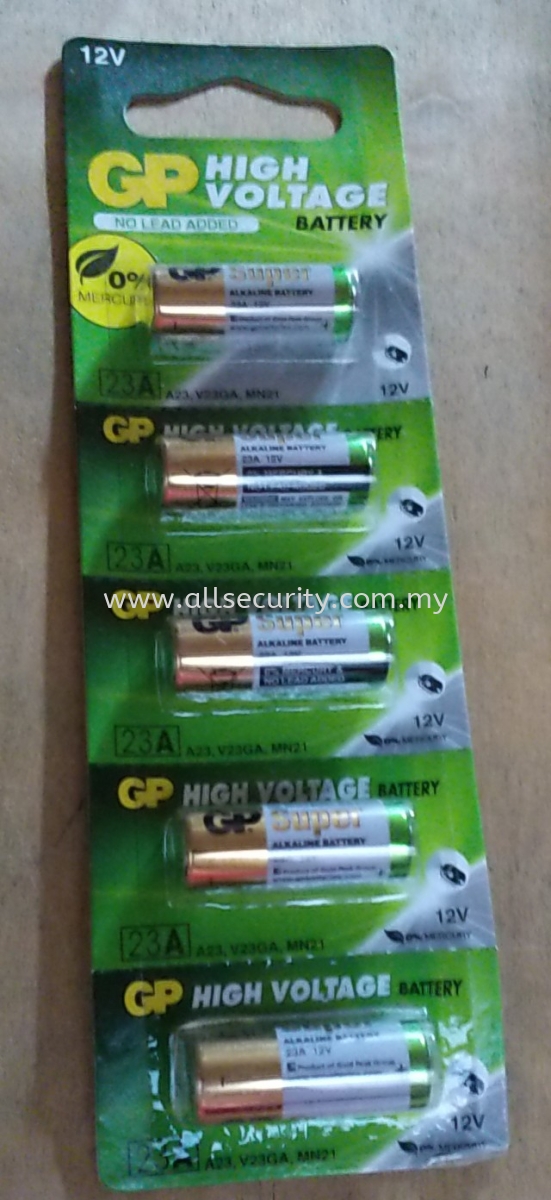 干电池）GP High Voltage Battery 23A 12V Alkaline Battery Mercury Free  （电池）Battery Johor Bahru (JB), Malaysia, Skudai Supplier, Suppliers, Supply,  Supplies