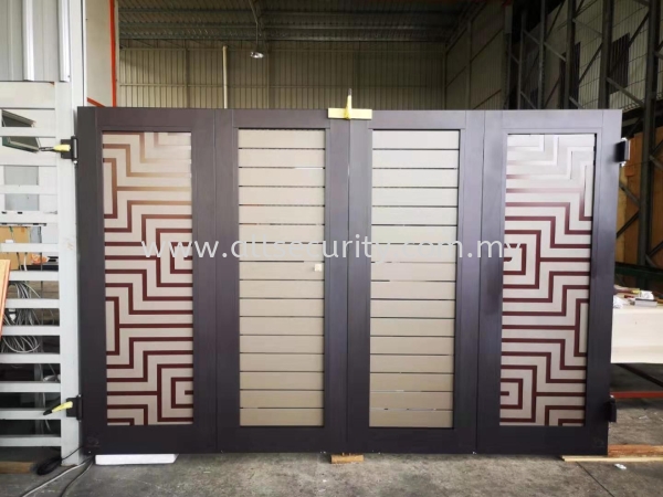 TRACKLESS FOLDING GATE Aluminium Trackless Folding Gate Aluminium Gate - i-SmartGate Singapore, Johor, Senai, Selangor, Seremban, Malaysia Manufacturer, Supplier, Supply, Supplies | AST Automation Pte Ltd