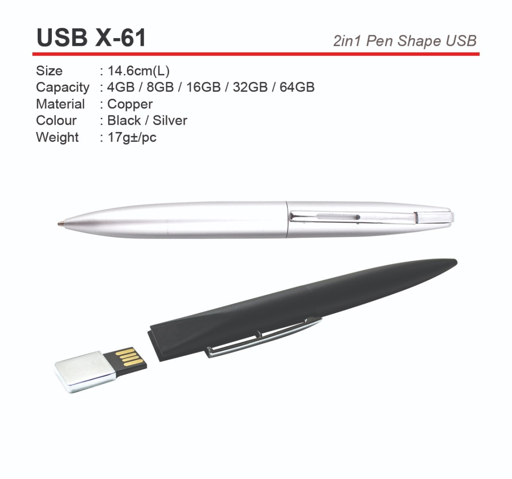 USB X-61 2in1 Pen Shape USB (A)