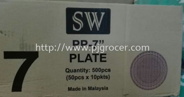 PP-7''  Plate  500's  Plastic Non Food Petaling Jaya (PJ), Selangor, Malaysia, Kuala Lumpur (KL) Supplier, Suppliers, Supply, Supplies | PJ GROCER SDN BHD