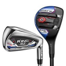 Cobra Mens King Speedzone One Length Combo GRAPHITE Irons and 1 piece HYBRID