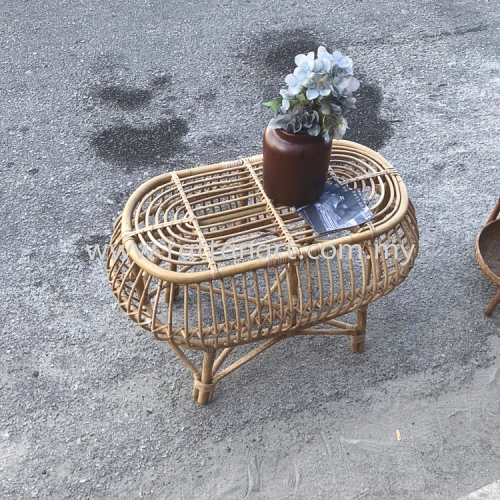 RATTAN COFFEE TABLE PEAR