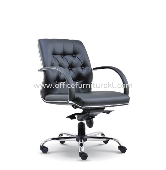 MORE LOW BACK DIRECTOR CHAIR | LEATHER OFFICE CHAIR BANGI SELANGOR