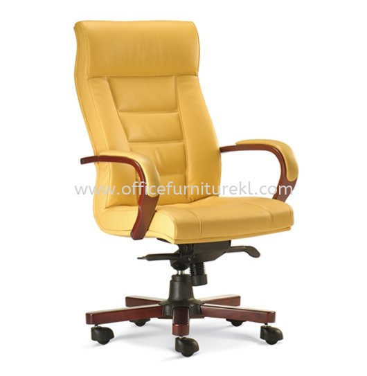 VIERA DIRECTOR HIGH BACK LEATHER OFFICE CHAIR - Top 10 Best Model Wooden Director Office Chair | Wooden Director Office Chair Kuchai Lama | Wooden Director Office Chair Teknology Park Malaysia | Wooden Director Office Chair Bandar Tun Razak 