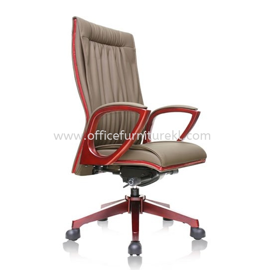 VITTA2 DIRECTOR HIGH BACK LEATHER OFFICE CHAIR - Top 10 Best Selling Wooden Director Office Chair | Wooden Director Office Chair Menjalara | Wooden Director Office Chair Desa Park City | Wooden Director Office Chair Puchong 