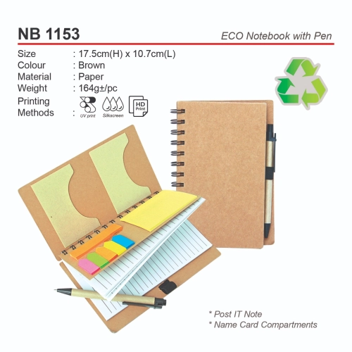 NB 1153 ECO Notebook with Pen