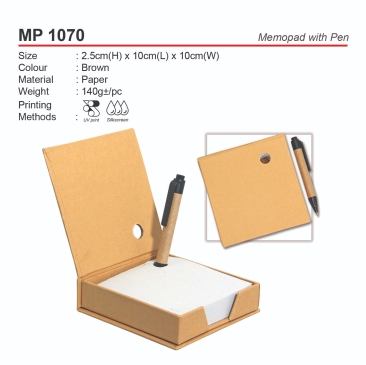 MP 1070 Memopad with Pen