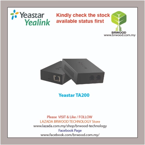 YEASTAR TA200: NEOGATE ANALOG TELEPHONE ADAPTOR WITH 2 FXS PORT