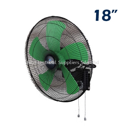 Wall Fan ABS Blade (5 Blade - 3 Choice of Colours) FBW-18P Powerful Wall Fan Malaysia, Perak, Sitiawan Supplier, Suppliers, Supply, Supplies | Bin Electrical Suppliers Sdn Bhd