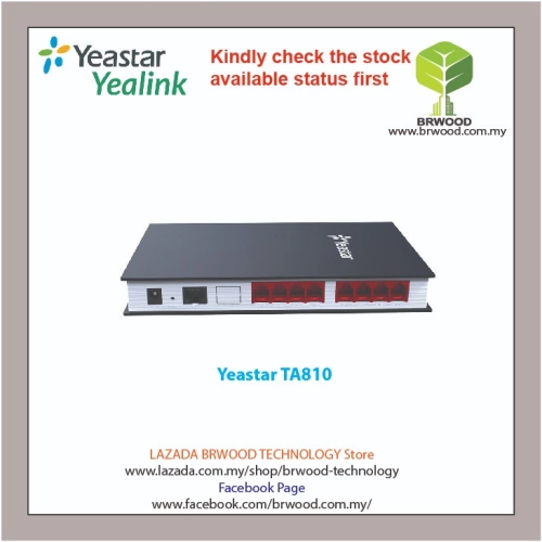 YEASTAR TA810: NEOGATE VOIP GATEWAY WITH 8 FXO PORT